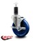 Service Caster 5'' Solid Poly Swivel 1-1/4'' Expanding Stem Caster with Brake SCC-EX20S514-SPUS-TLB-114 - alternate 2